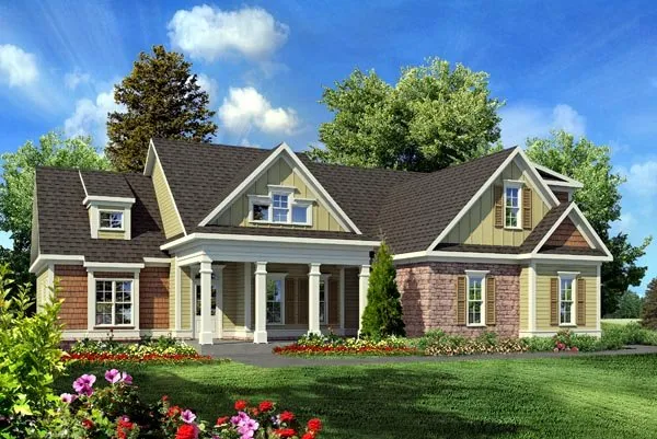 Full Rendering for House Plan #713671