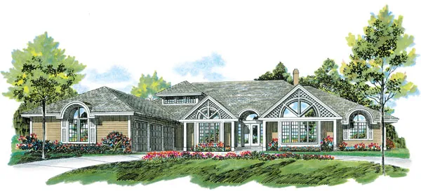 Full Rendering for House Plan #515553