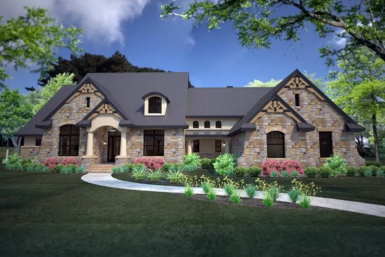 Full Rendering for House Plan #640883