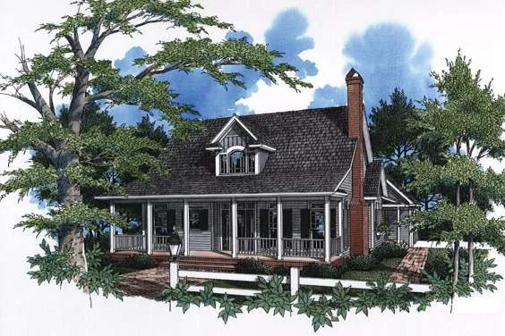 Full Rendering for House Plan #118081