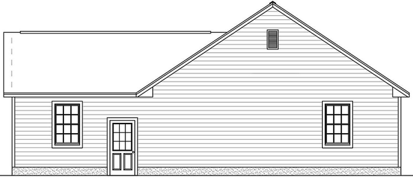 Right Elevation for House Plan #740831