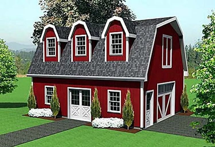 Full Rendering for House Plan #730921