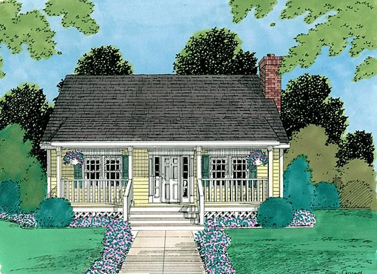 Full Rendering for House Plan #733341