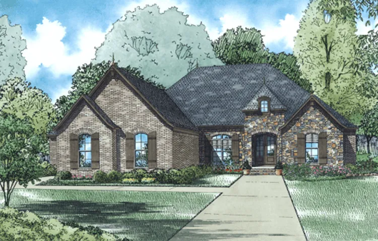 Full Rendering for House Plan #310632