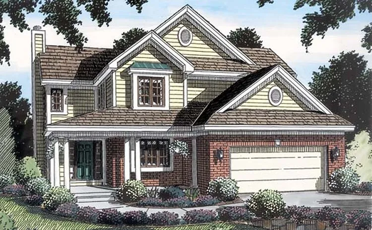 Full Rendering for House Plan #181202