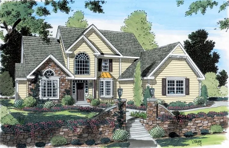 Full Rendering for House Plan #189582