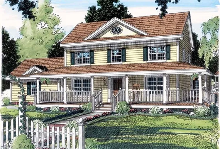 Full Rendering for House Plan #189622