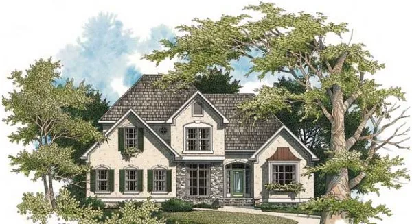 Full Rendering for House Plan #114581