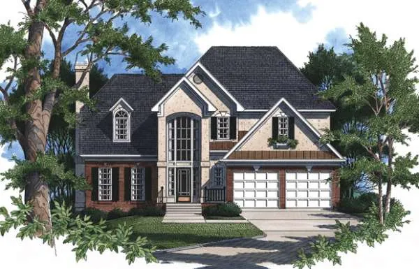 Full Rendering for House Plan #118002