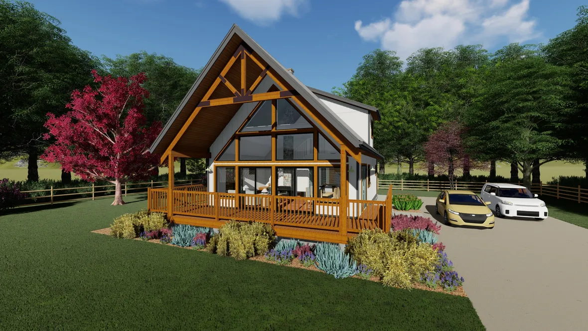 Full Rendering for House Plan #202044