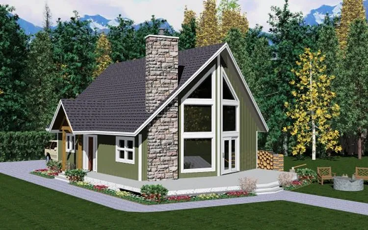 Full Rendering for House Plan #108422