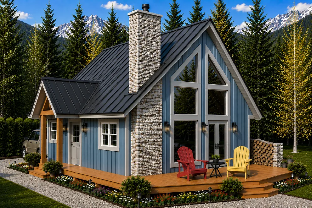 Full Rendering for House Plan #108422