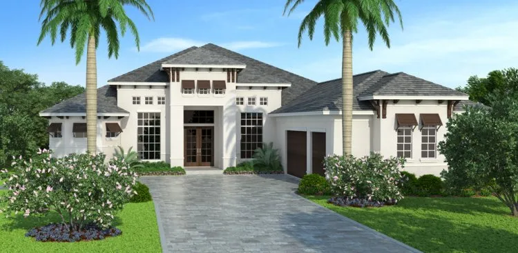 Full Rendering for House Plan #799843