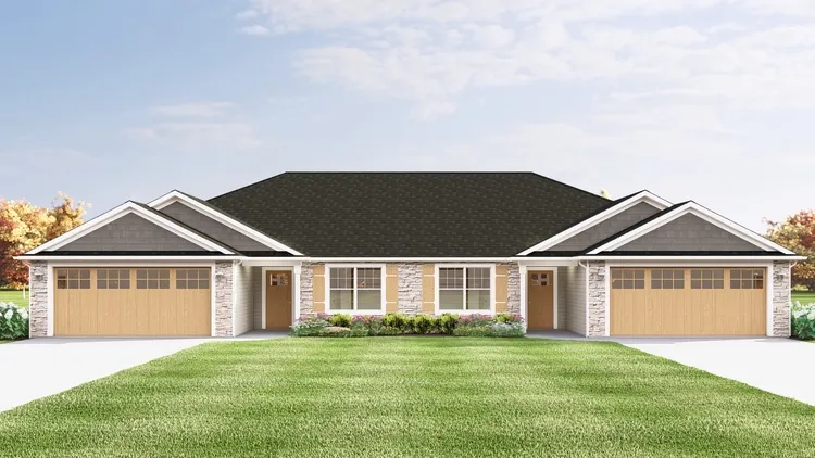 Full Rendering for House Plan #752672