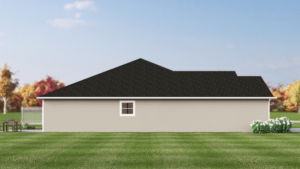 Left Elevation for House Plan #752672