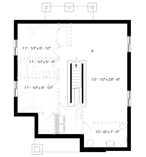 Basement Plan for House Plan #148711