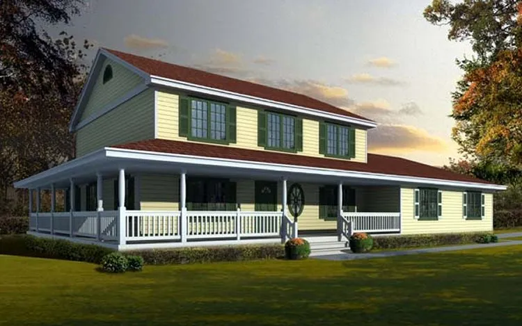 Full Rendering for House Plan #808122