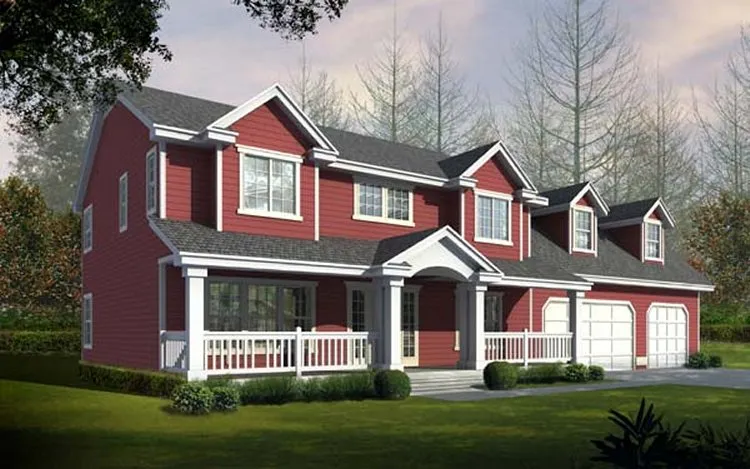 Full Rendering for House Plan #801222