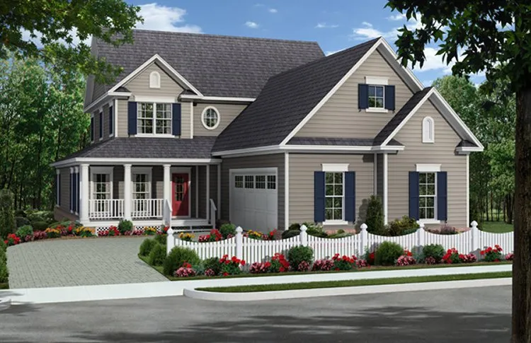 Full Rendering for House Plan #210152
