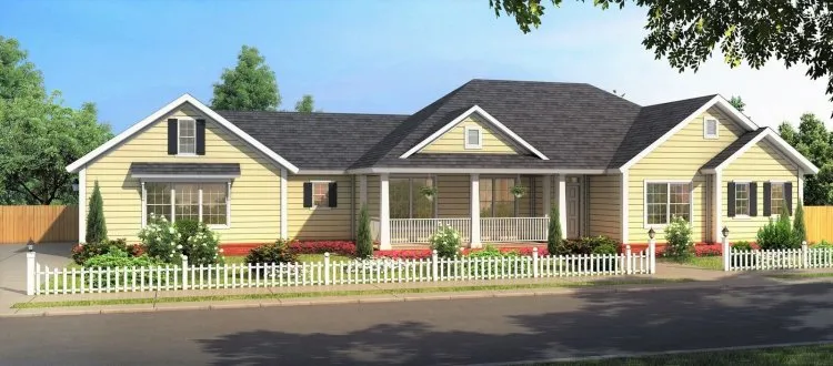 Full Rendering for House Plan #249361