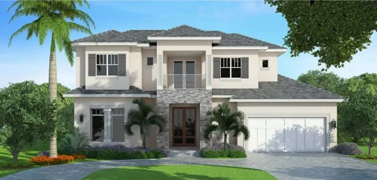 Full Rendering for House Plan #779814