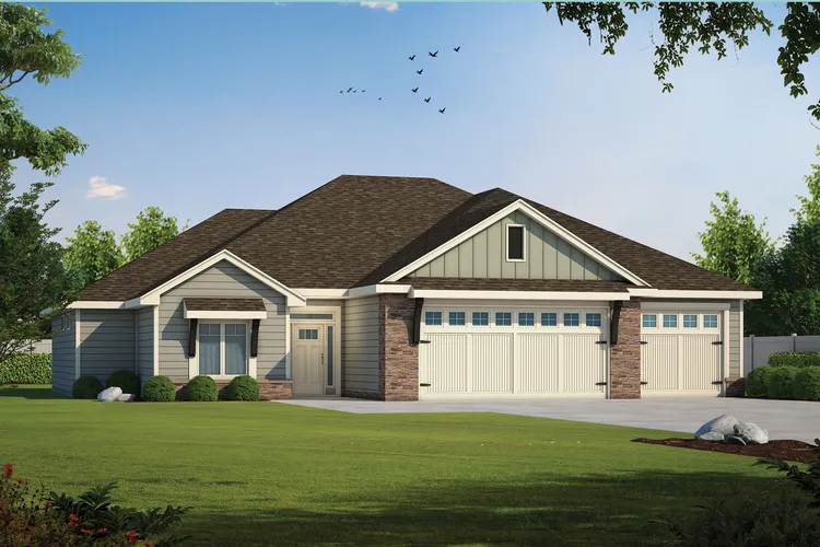 Full Rendering for House Plan #156932