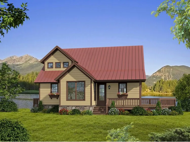 Full Rendering for House Plan #691481