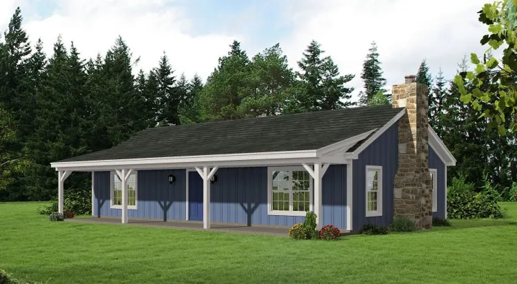 Full Rendering for House Plan #698841