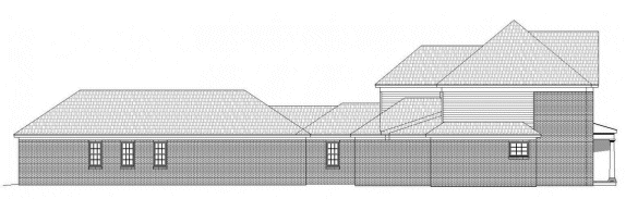 Left Elevation for House Plan #690315