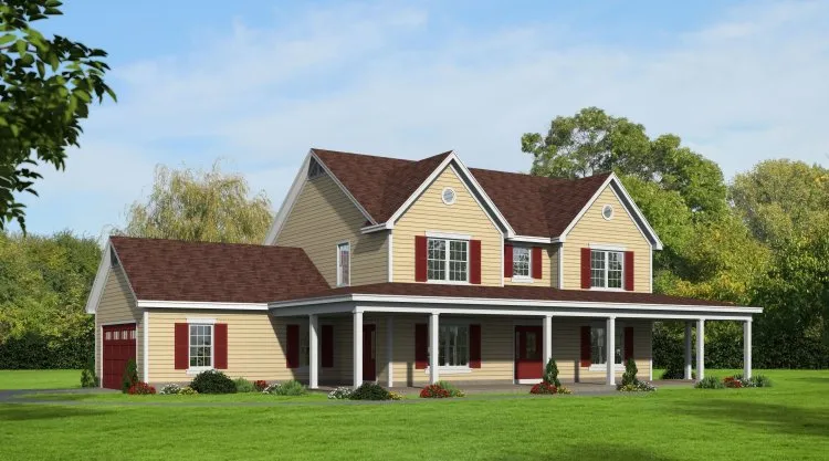 Full Rendering for House Plan #699272