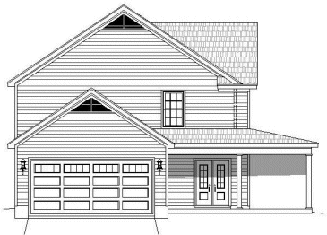 Left Elevation for House Plan #699272