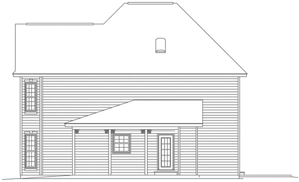 Right Elevation for House Plan #638181