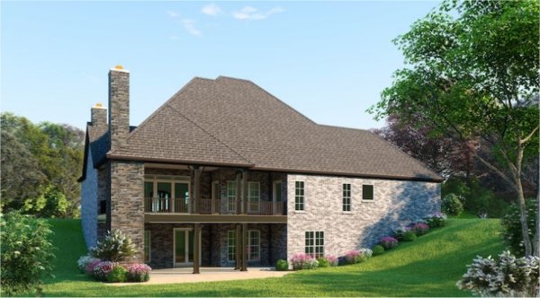 Rear Elevation for House Plan #311674