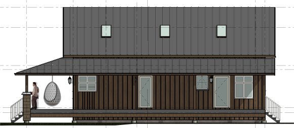 Right Elevation for House Plan #761122