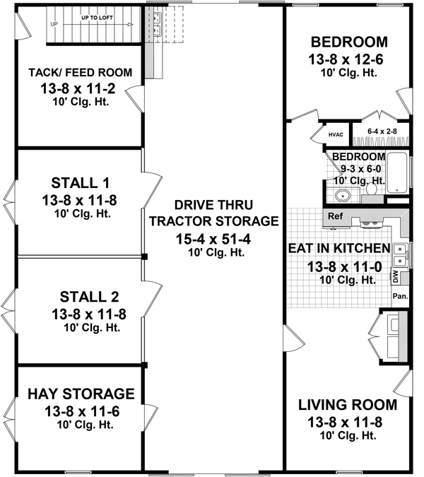 Main Floor Plan for House Plan #210147