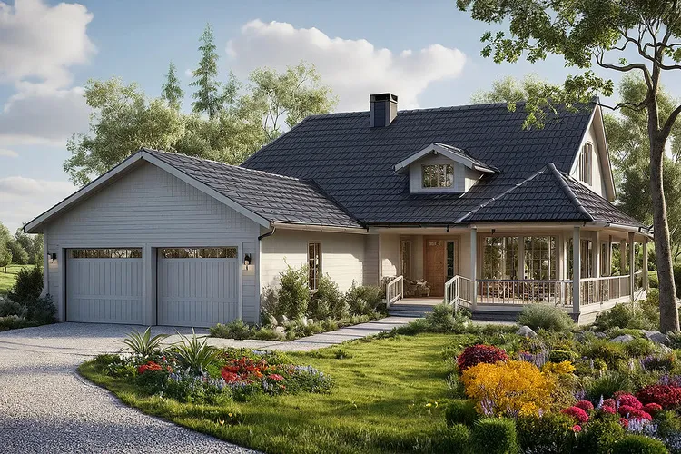 Full Rendering for House Plan #345412
