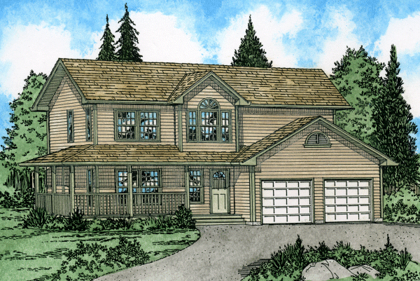 Full Rendering for House Plan #224202