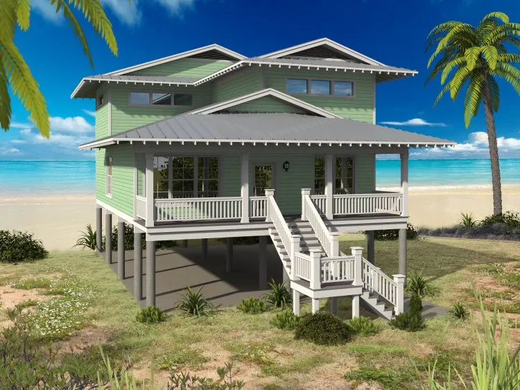 Full Rendering for House Plan #690132