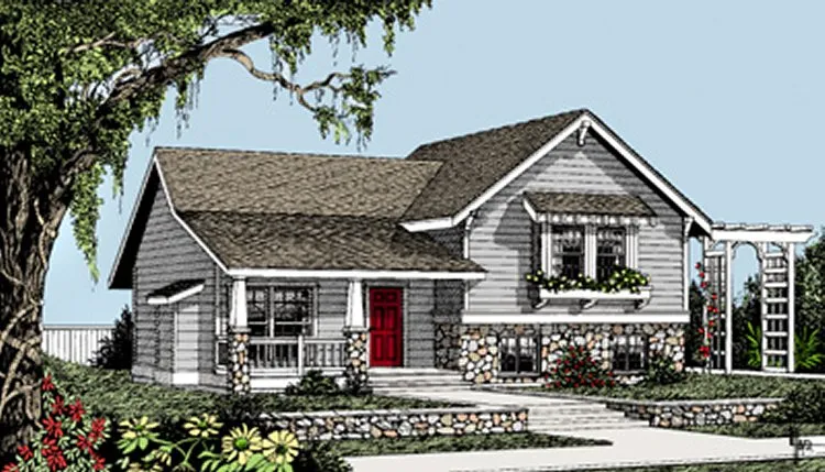 Full Rendering for House Plan #234222
