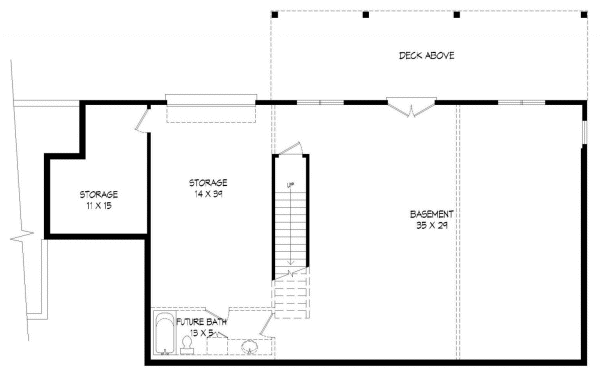 Basement Plan for House Plan #691561
