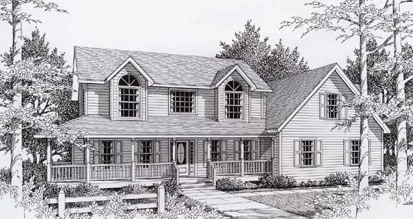 Full Rendering for House Plan #800481