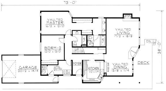Main Floor Plan for House Plan #803132