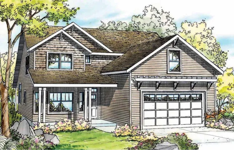 Full Rendering for House Plan #346212