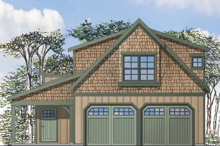 Full Rendering for House Plan #346322
