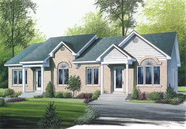 Full Rendering for House Plan #145802