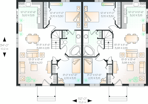 Main Floor Plan for House Plan #145802
