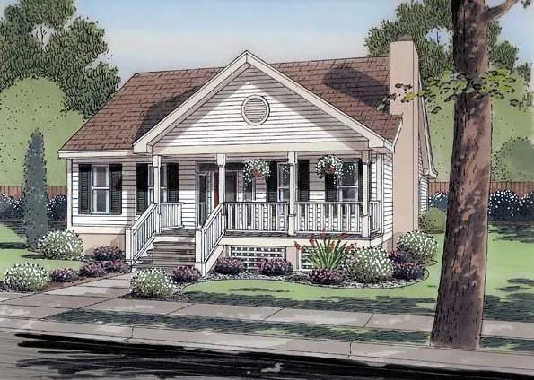 Full Rendering for House Plan #253004