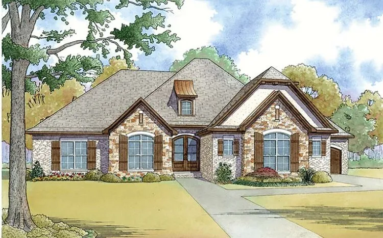 Full Rendering for House Plan #311091