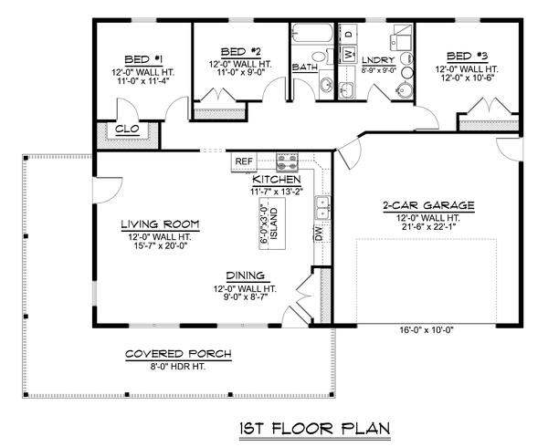 Main Floor Plan for House Plan #757031