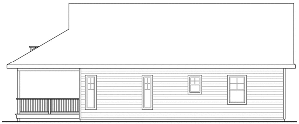 Right Elevation for House Plan #340661